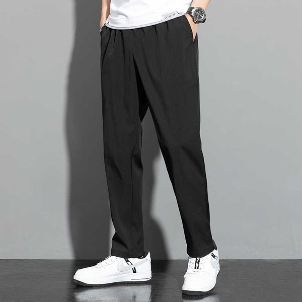 men's pants summer black track sportswear breathable nylon spandex elastic baggy sweatpants men casual jogger trousers 8xl gxoh